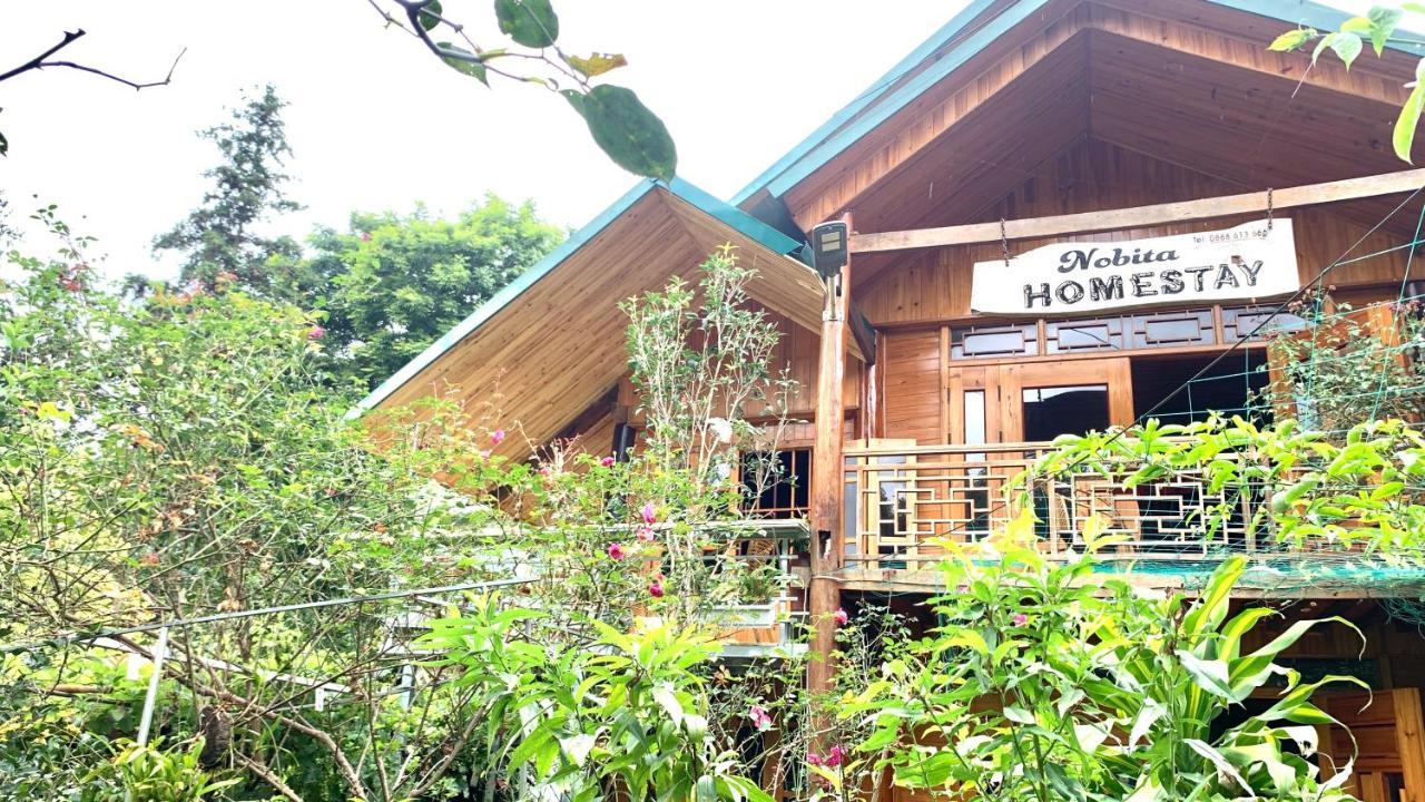 Nobita Homestay Bac Ha Exterior foto